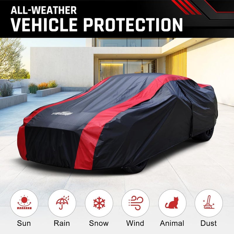 AltoCover Car Cover Custom Fit for Ford Mustang 1974-1993, Coupe Car Cover Waterproof All Weather with Cotton Liner for Rain Snow Protection - Image 2